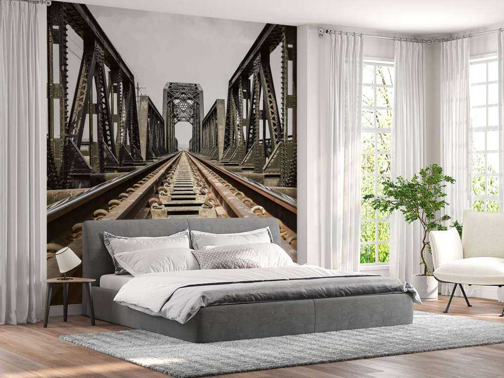 Ponte ferroviario in metallo