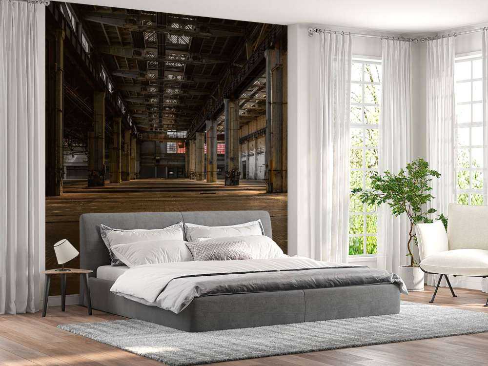 Una sala abbandonata