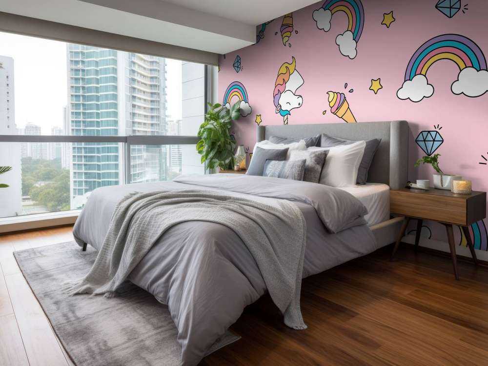 Modello unicorno colorato