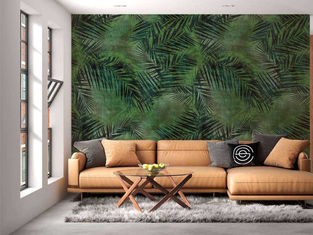 Foglie verdi tropicali