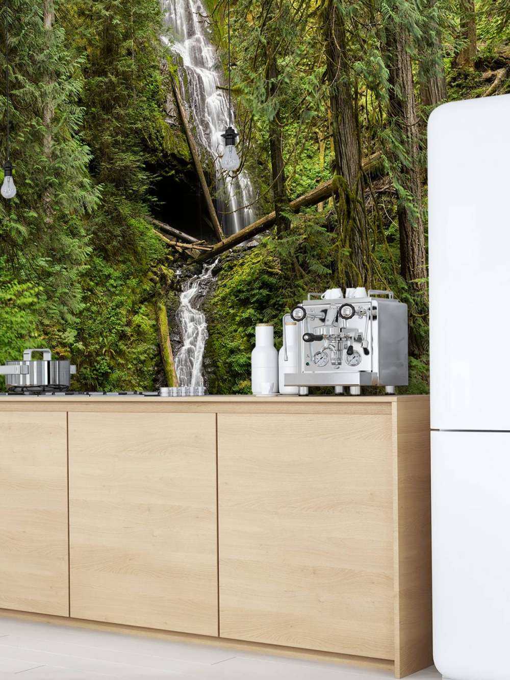 Cascata con alberi caduti