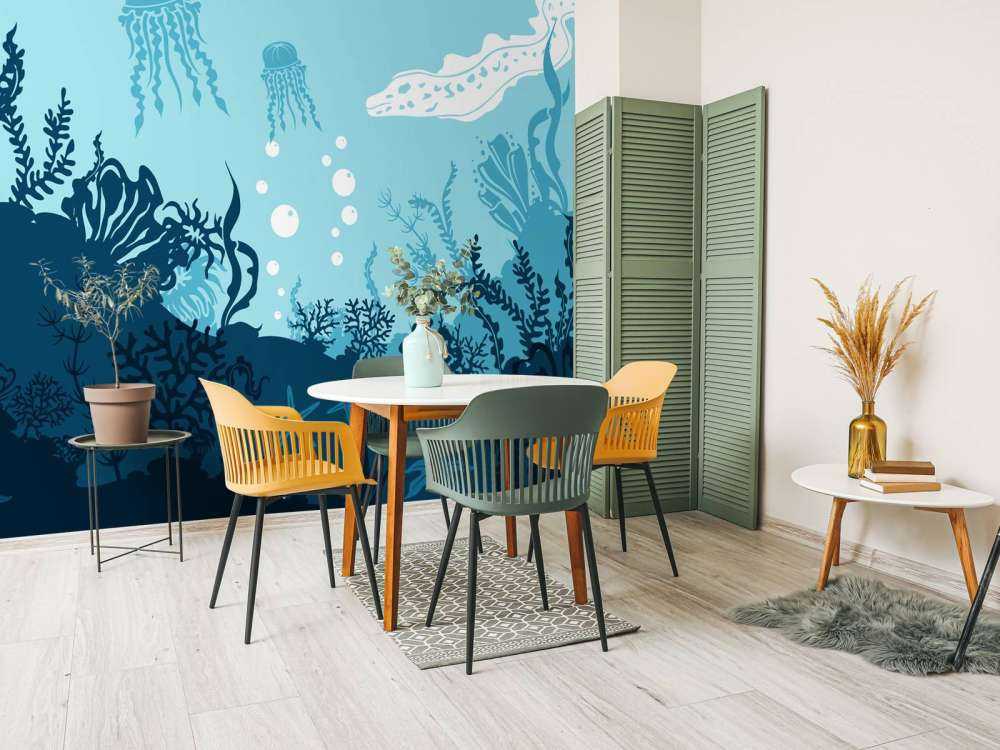 Il mondo sottomarino blu