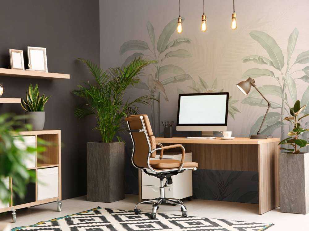 Paesaggio della giungla d'epoca - rosa pallido