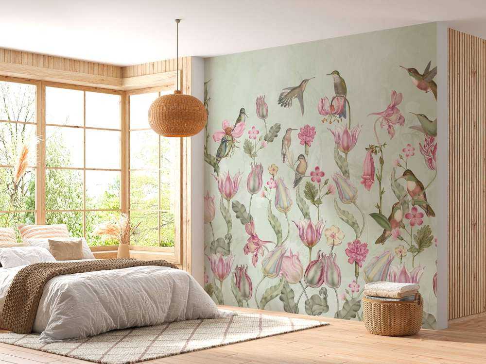 Sinfonia di Colibrì Primaverile - Armonia Verde Menta