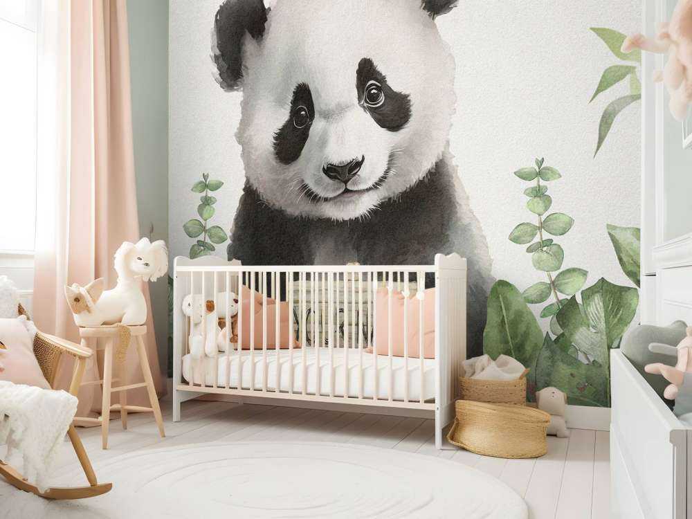 Baby panda nella giungla