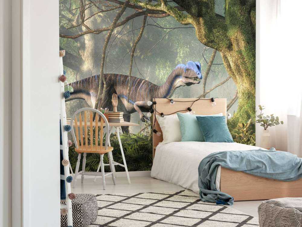 Dinosauri nella foresta