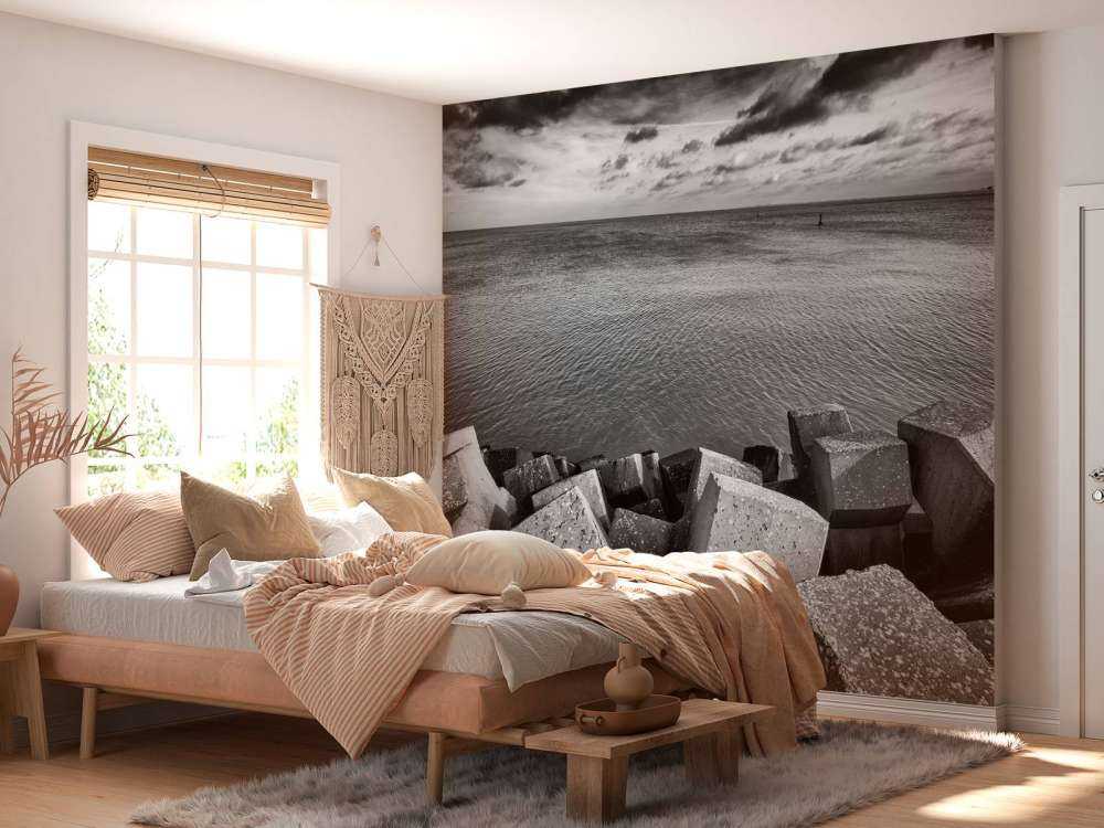 Blocchi di cemento per il porto di Cadzand Bad 