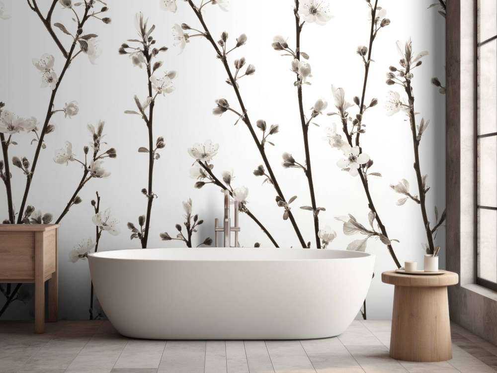 Rami di ciliegio in fiore