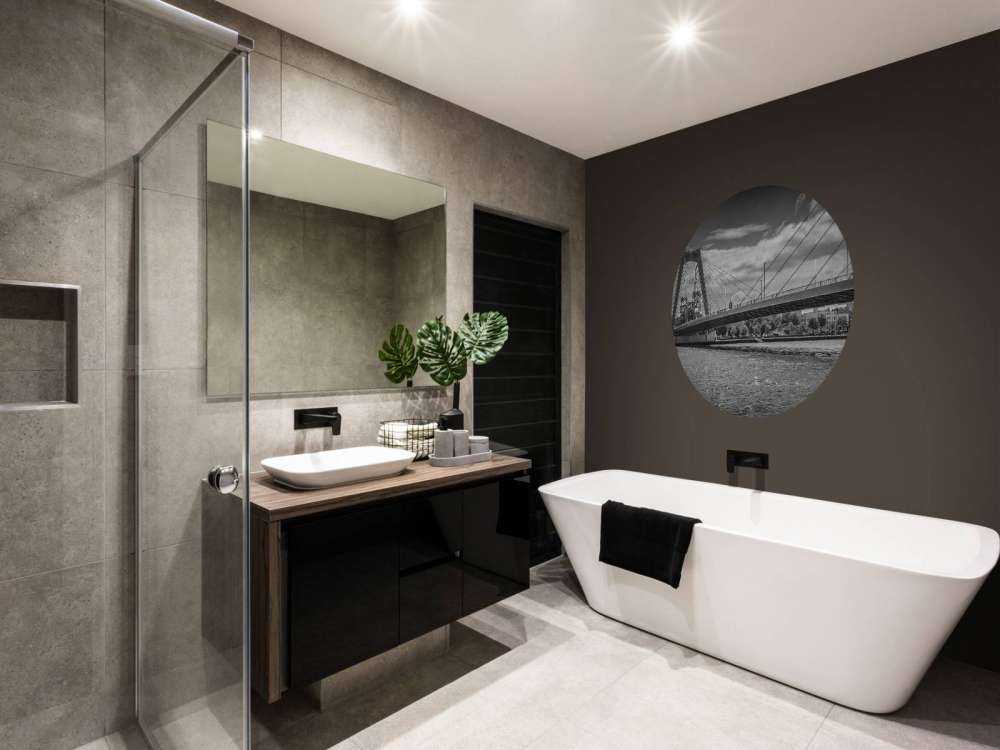 Passaggio del ponte Principe Willem Alexander a Rotterdam in bianco e nero