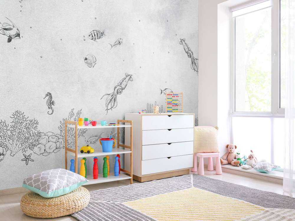 Calamari grigio mare