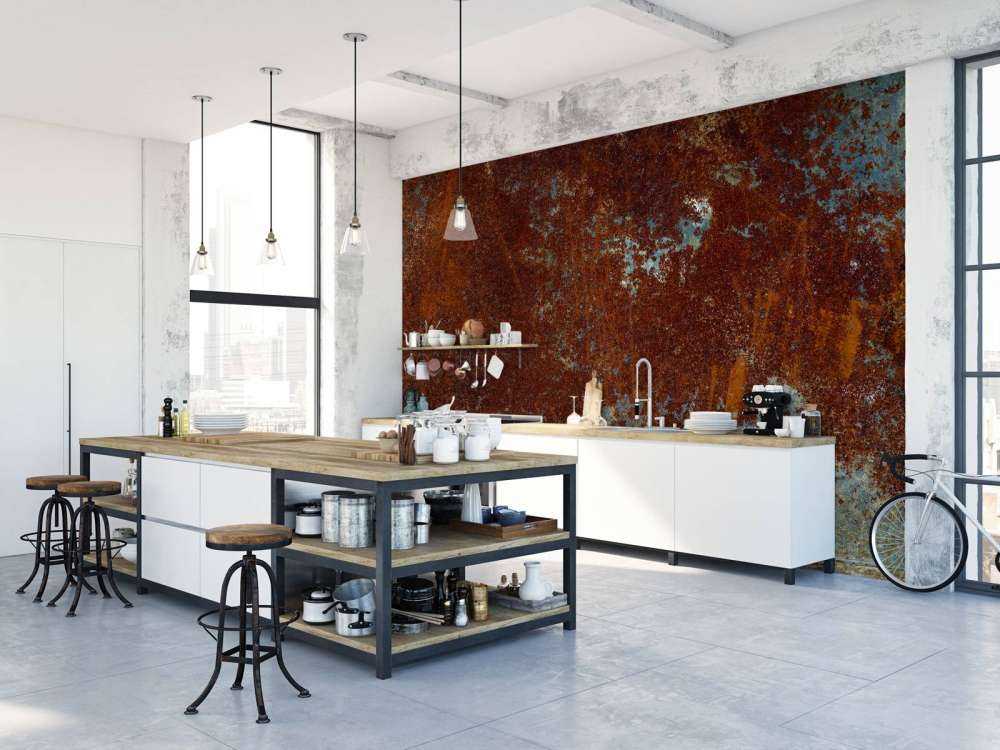 Struttura metallica arrugginita