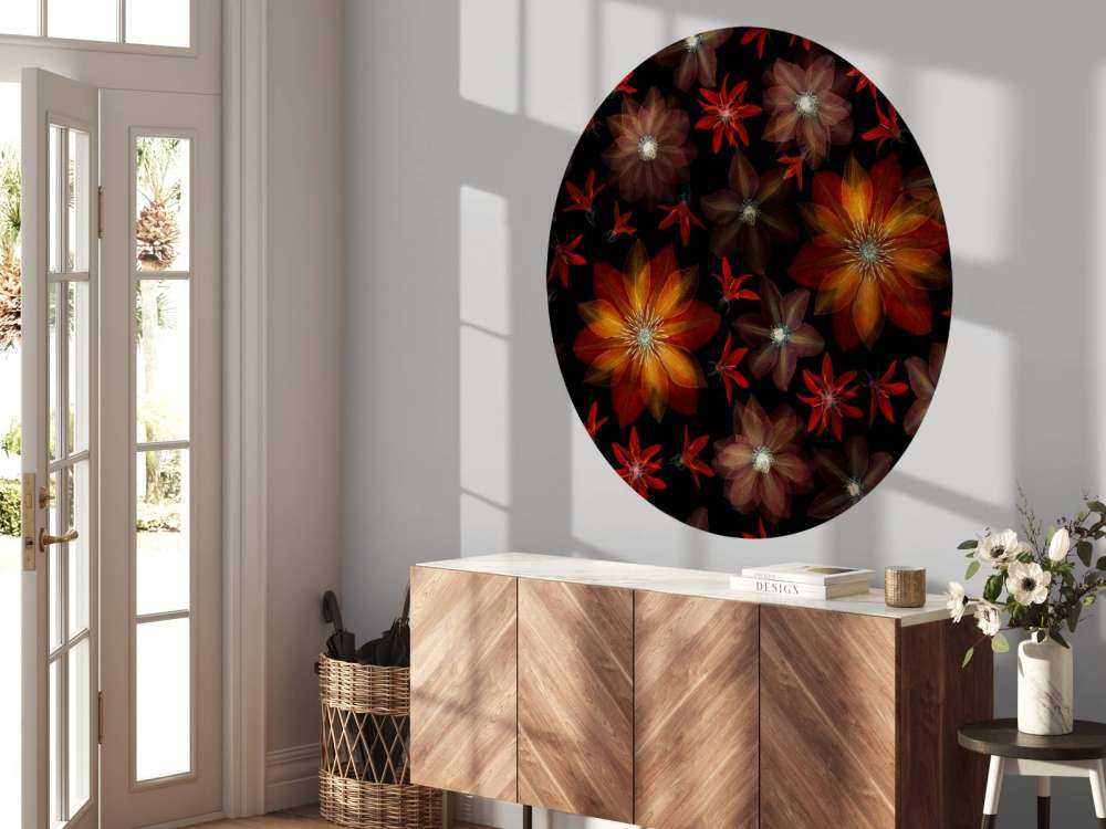 Fiori di clematide rossi