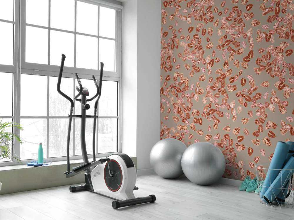 Foglie piccole su tortora