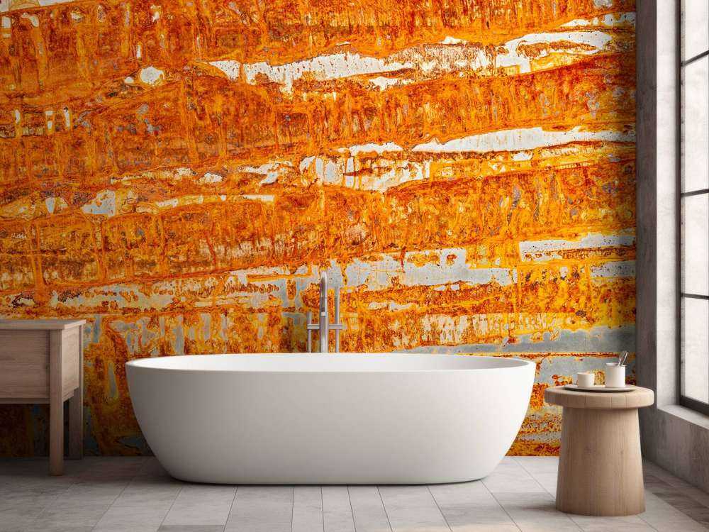 Arrugginita Piastra metallica