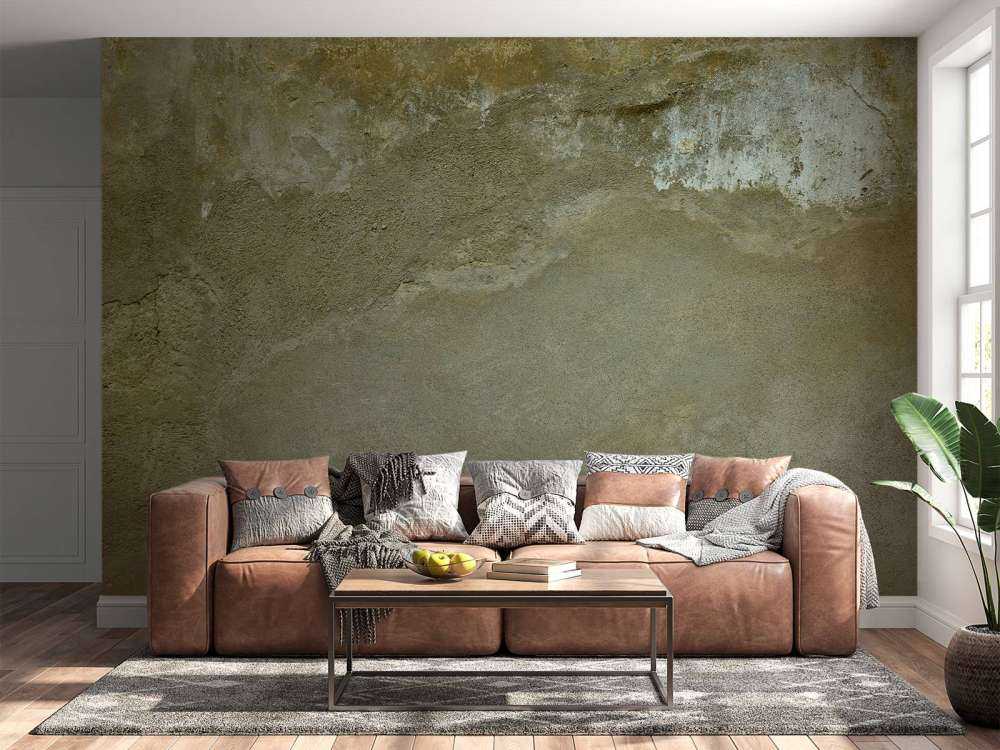 Muro con stucco restaurato