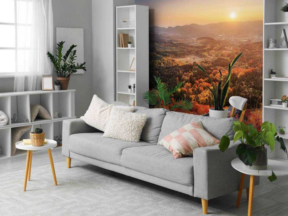 Paesaggio autunnale in montagna