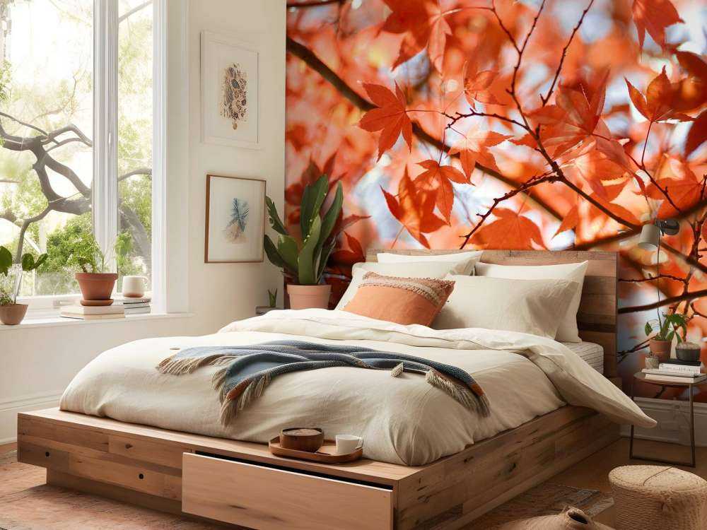 Foglie autunnali colorate