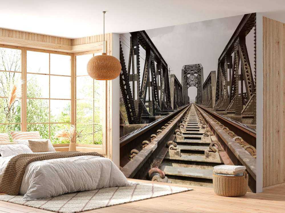 Ponte ferroviario in metallo