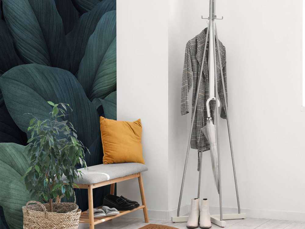 Foglie verdi tropicali