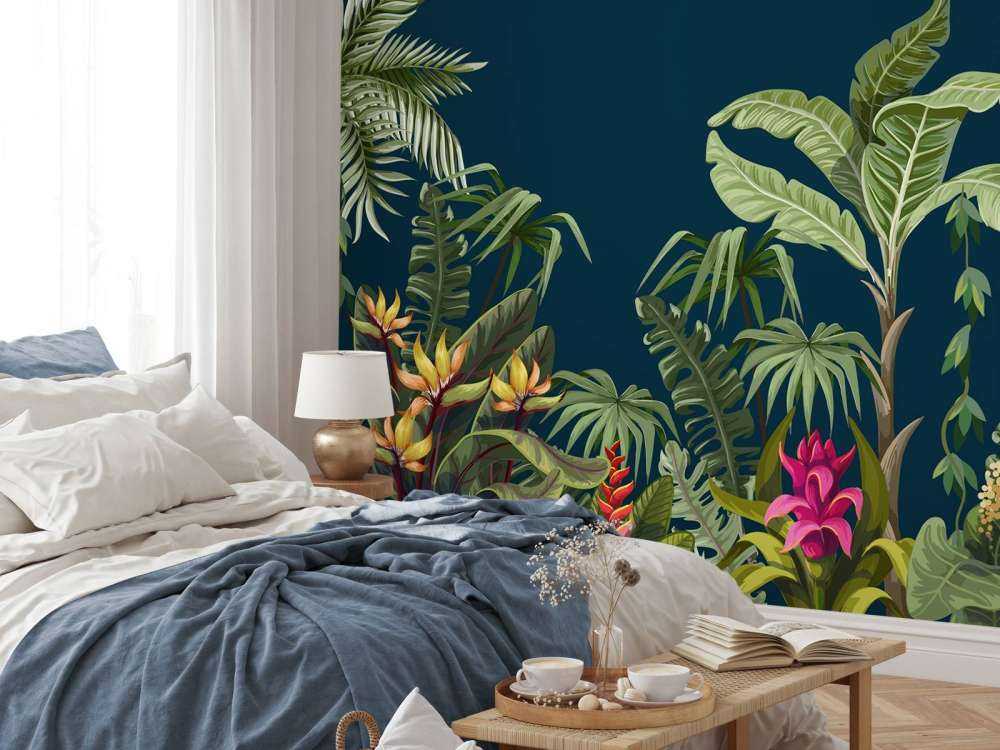 Fiori e alberi della giungla