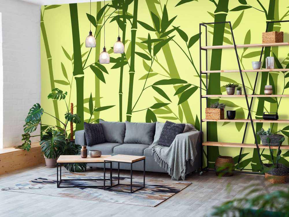 Illustrazione della foresta di bambù