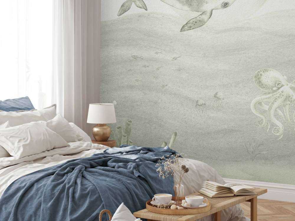 Mondo sottomarino in verde