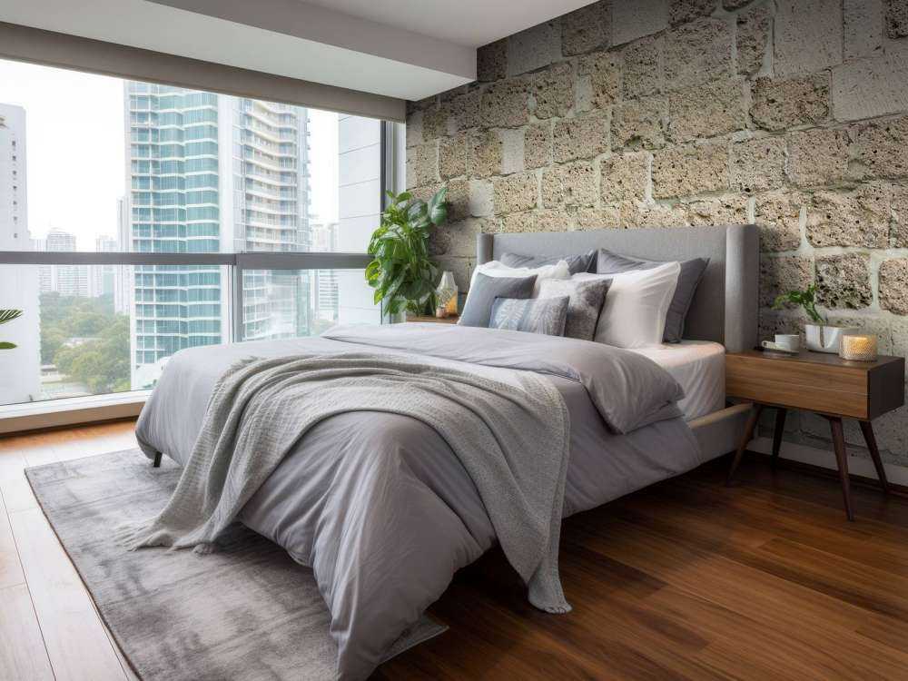 Muro con grandi mattoni