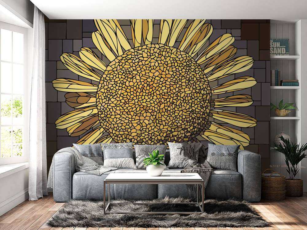 Fiore di camomilla giallo