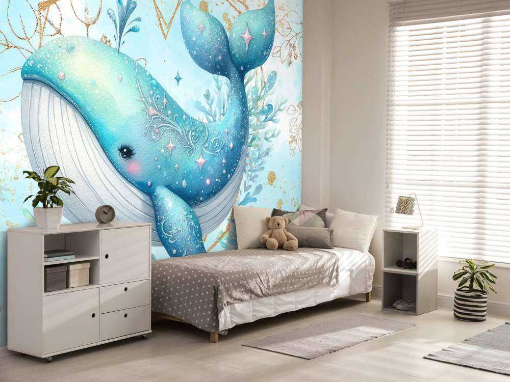 Balena magica nei sogni dell'oceano