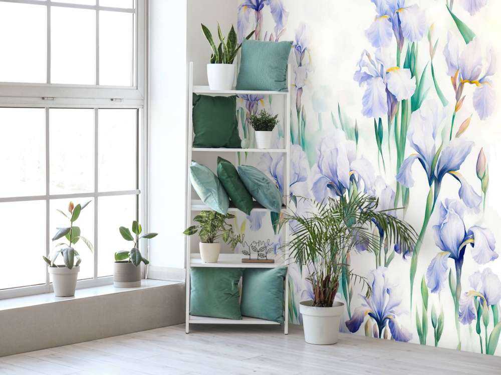 Iris danzano pastello senza soluzione di continuità