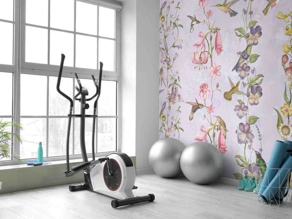 Fiori di prato e giardino viola