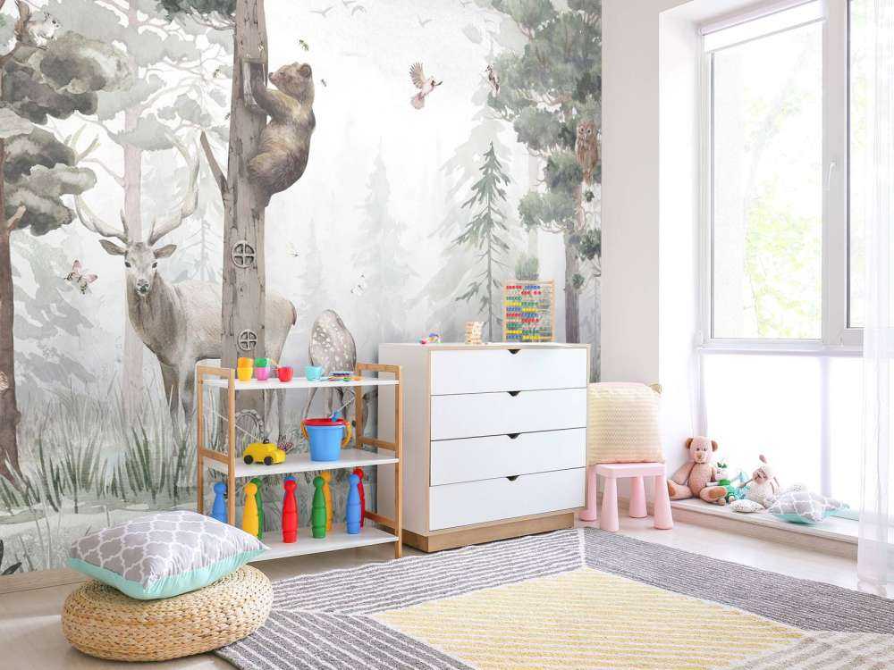 Fauna selvatica nel mezzo della foresta