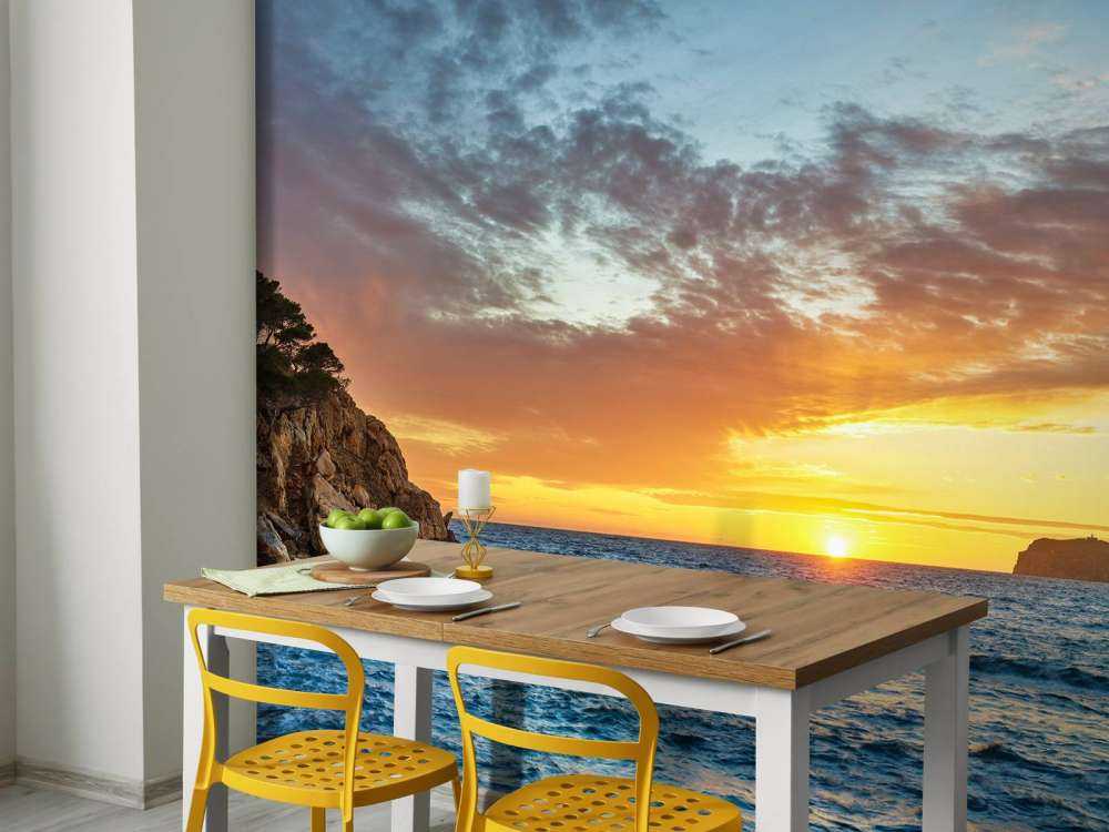 Tramonto su un'isola