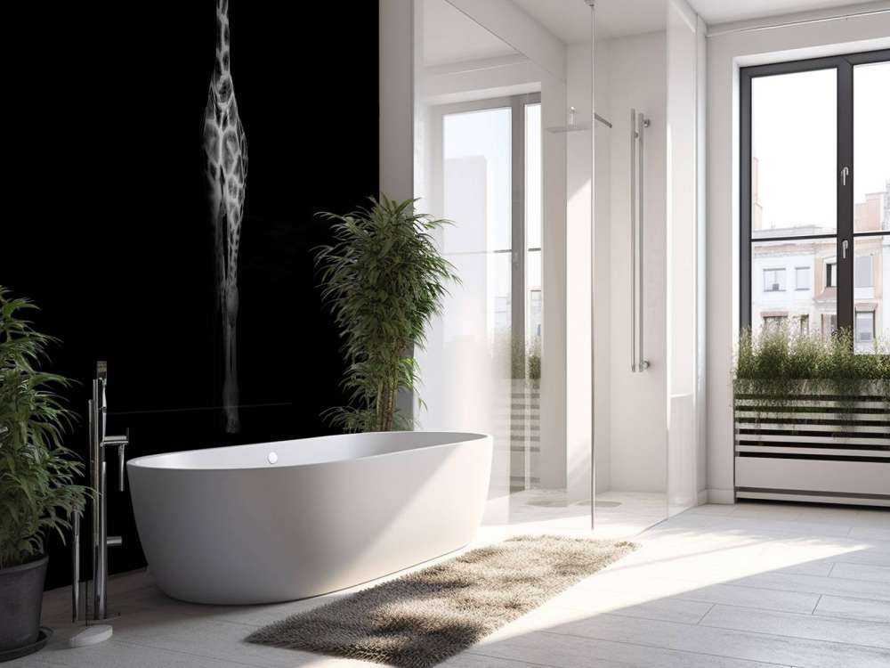 Giraffa in bianco e nero