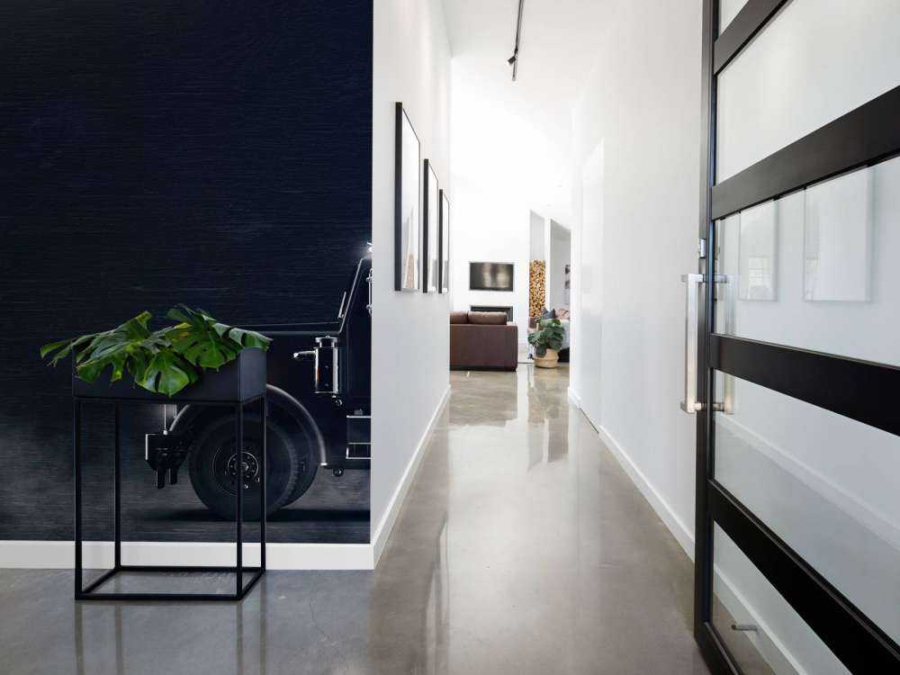 Camion bianco e nero