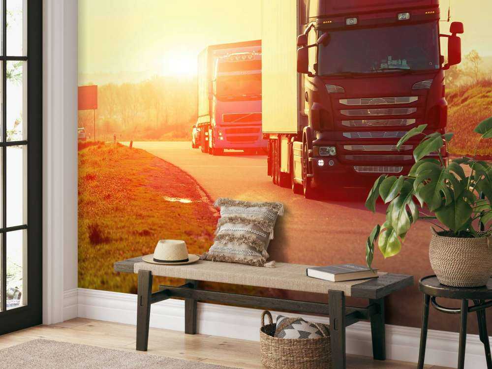 Camion su un'autostrada