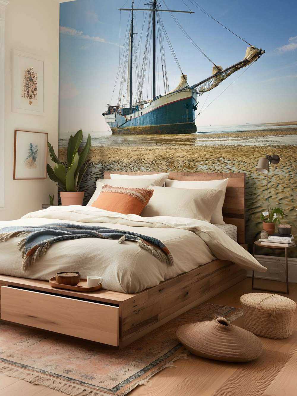 Nave sulle distese di fango