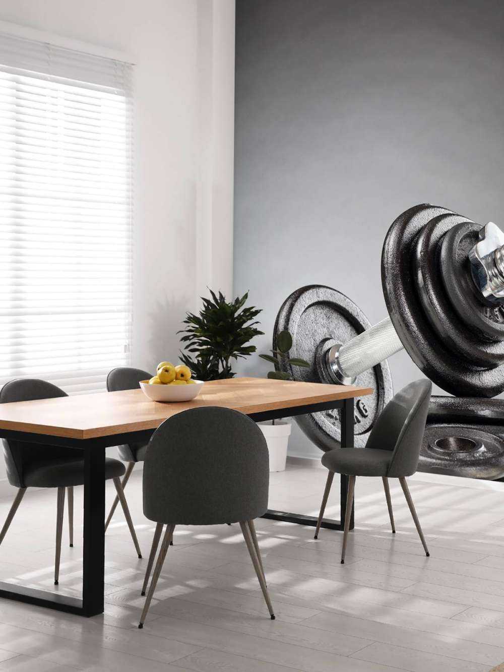 Dumbell con dischi neri