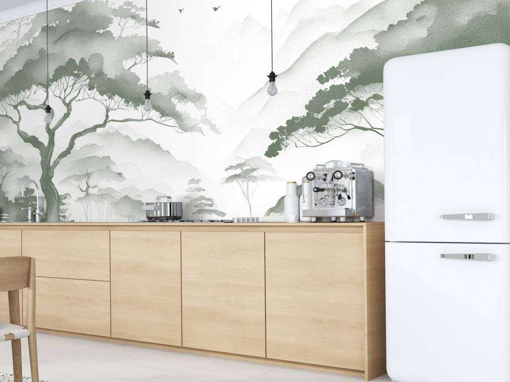 Valle di Montagna Nebbiosa, verde