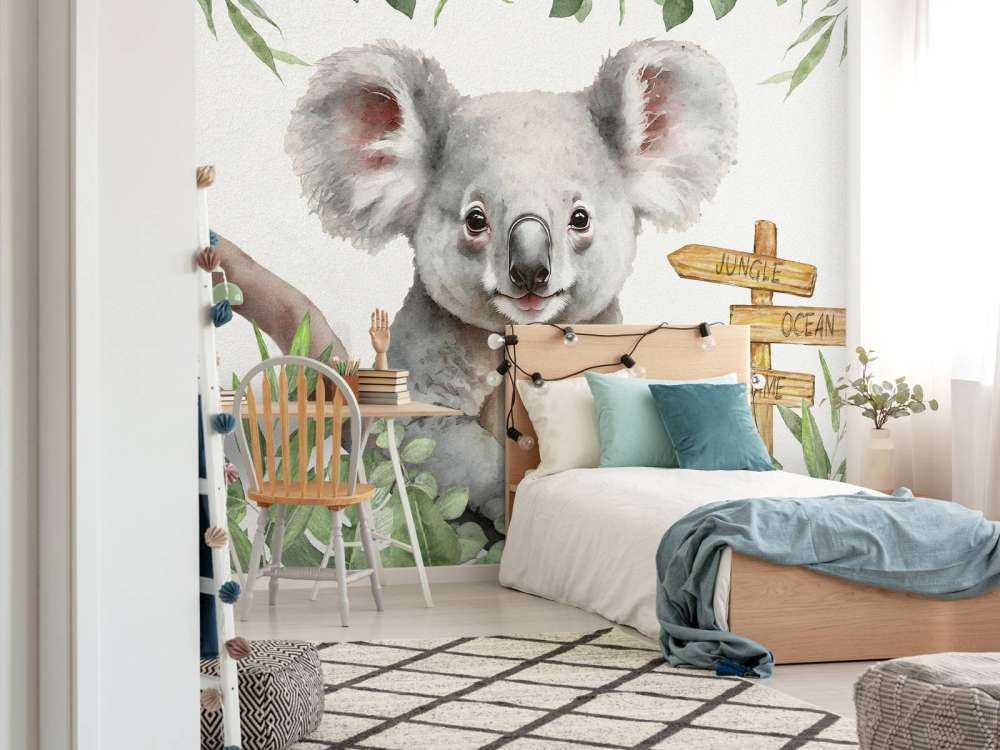 Baby koala nella giungla