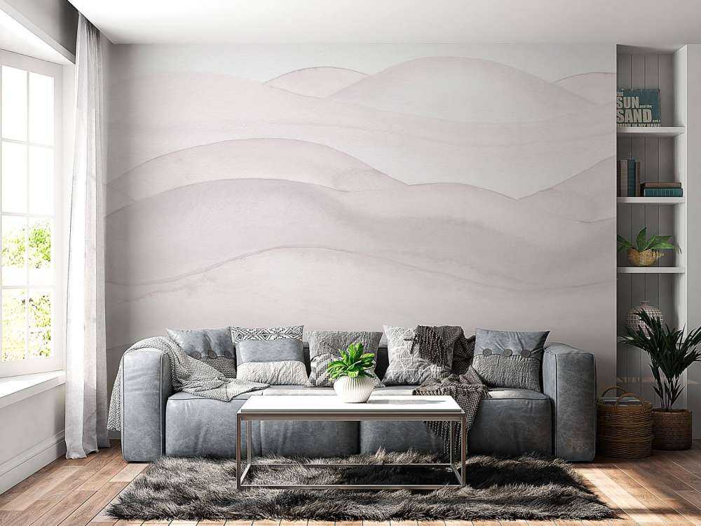 Gradiente astratto ondulato - rosa cipria