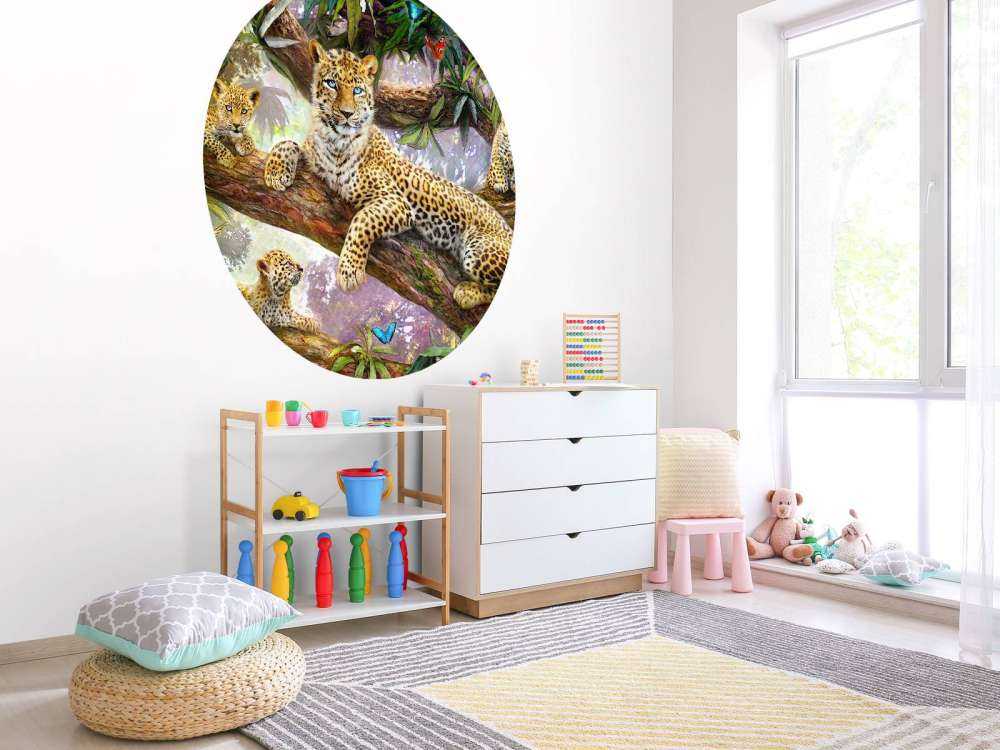 Tree Top Leopard Family