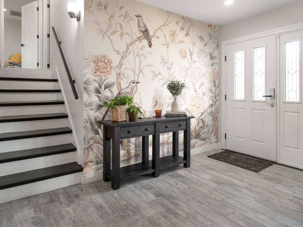 Paesaggio floreale disegnato