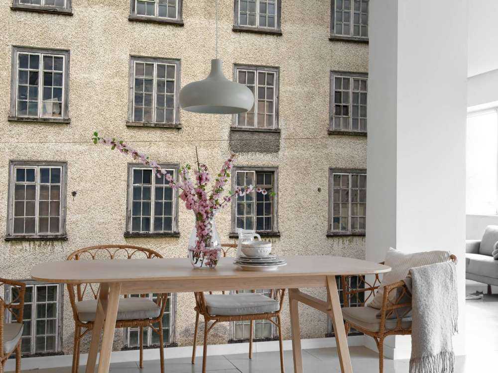 Facciata di una vecchia fabbrica