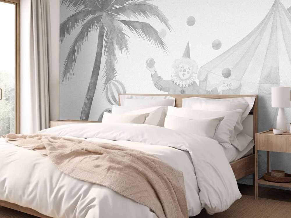 Animali da circo allegri e grigi