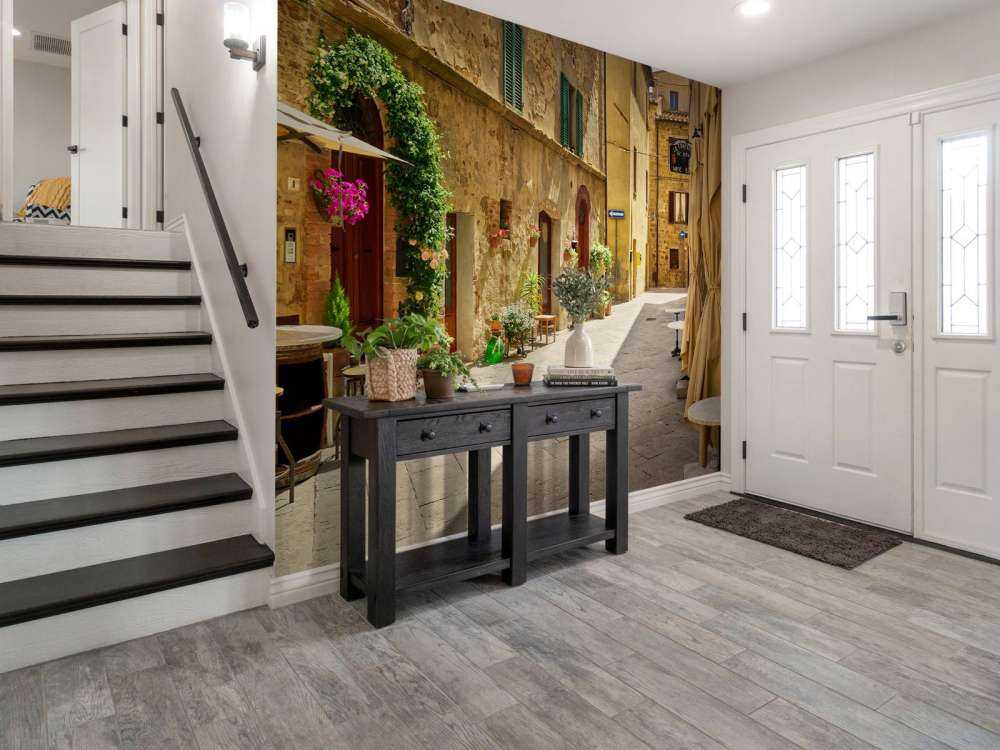 Terrazze nella vecchia strada