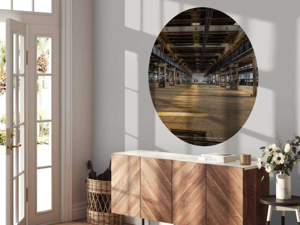 Vecchio garage abbandonato