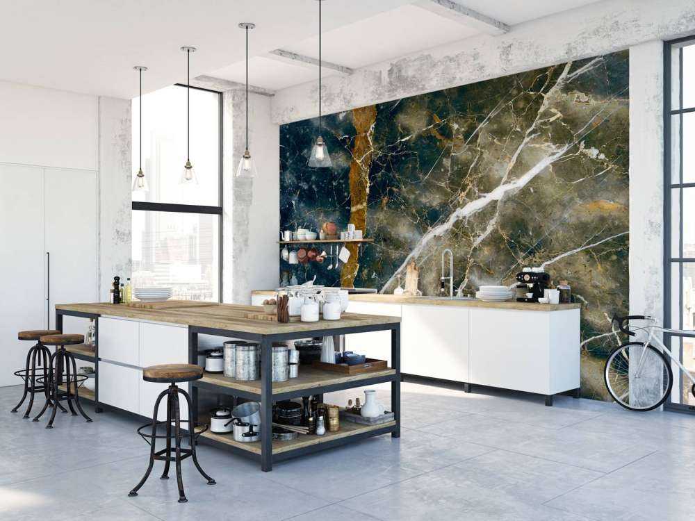 Marmo con struttura a nuvole