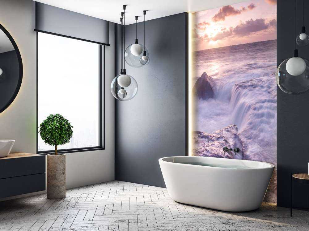 Mare selvaggio al tramonto