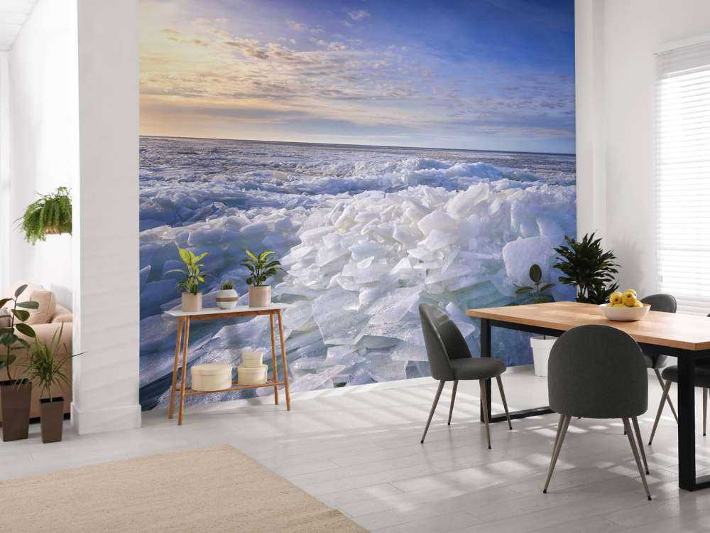 Schiacciare il ghiaccio sull'Ijsselmeer